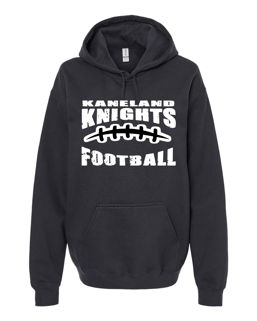 Kaneland Football - Grunge Stitching